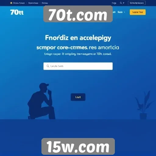 Acessibilidade e design intuitivo no 70t.com