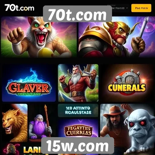 Destaques da biblioteca de jogos do 70t.com