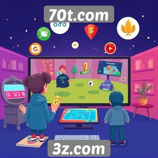 Recursos interativos disponíveis no site 70t.com